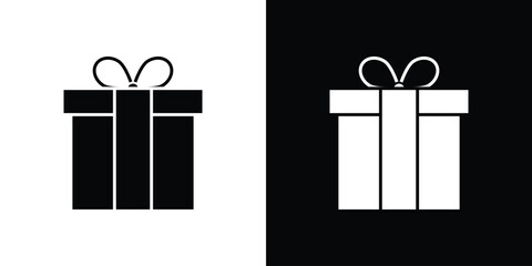 Gift icon design illustration. icon concept in flat