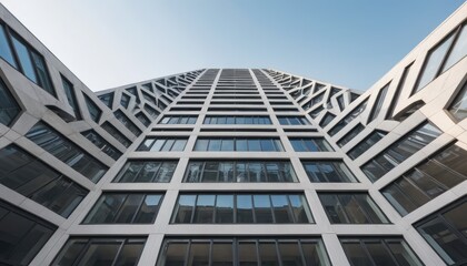 Fototapeta premium Symmetrical architecture in a modern building