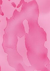 Pink Watercolor Abstraction: Fluid Forms
