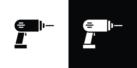 Drill icon design illustration. icon concept in flat
