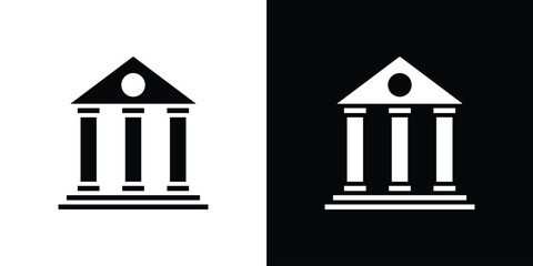 Court icon design illustration. icon concept in flat