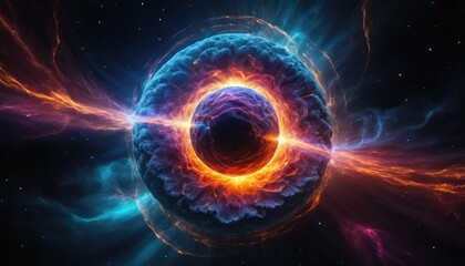 Obraz premium A breathtaking image of a neutron star