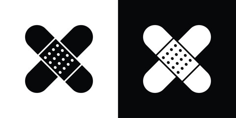 Band aid icon design illustration. icon concept in flat