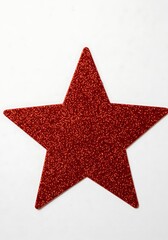 Crimson Glitter Starburst