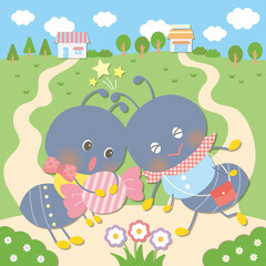 おつかいありさんの曲のイメージイラスト