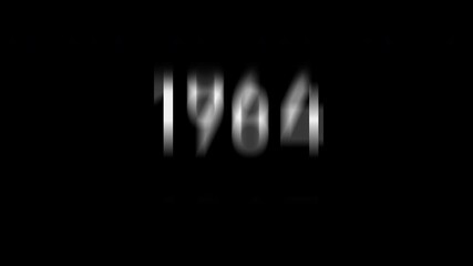 Animation of rolling text years from 1927 to 2027 in minimalist style, simple outline typography, symbolic timeline element, history and chronology concept, decorative motion graphics