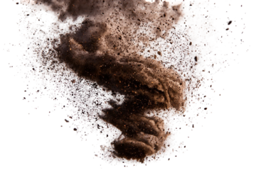 Swirling Dust Storm – Brown Particle Tornado Concept