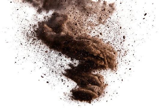 Swirling Dust Storm – Brown Particle Tornado Concept - Powered by Adobe