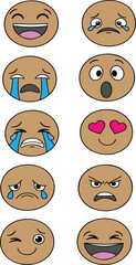 Variety of Emoji Expressions