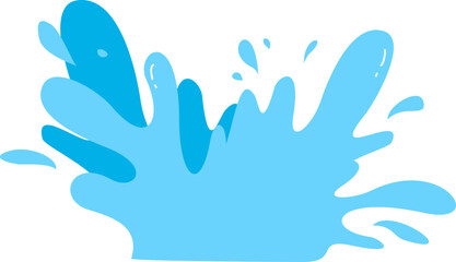  realistic water splashes isolated on white background. High-quality water elements for design, advertising, and creative projects. Dynamic splashes capturing fluid motion