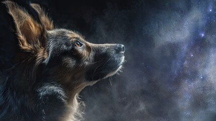 Cosmic Canine Explorer Gazes into the Depths of the Universe