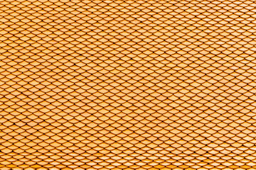 orange fish-scale roof tile pattern background, seamless scallop texture for copy space design