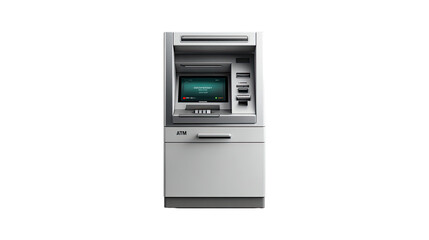 ATM Machine: A close-up shot of an ATM machine, illustrating a user-friendly interface and modern banking technology, emphasizing convenience.
