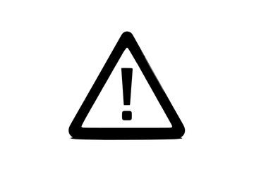 a triangular warning sign with an exclamation markblack, road sign, sign, street sign, symbol, traffic sign, triangle, warning sign, white 
