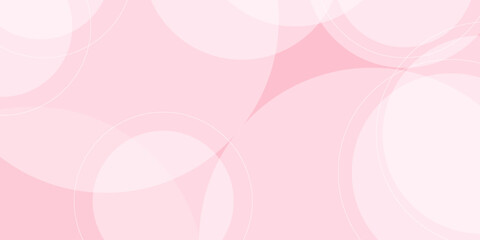 Abstract pink curve background, pink beauty dynamic wallpaper with circle shapes. Template banner background for beauty products, sales, ads, pages, events, web, and others