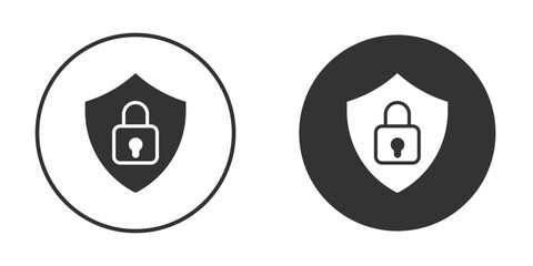 Security lock icons collection. Filled flat icons