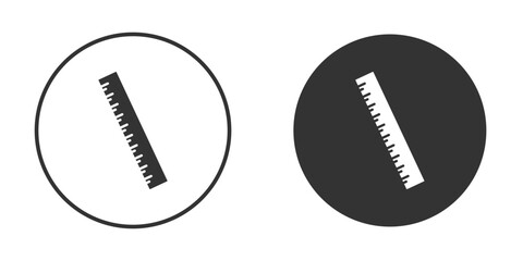 Ruler icons collection. Filled flat icons