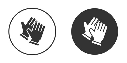 Obraz premium Glove icons collection. Filled flat icons