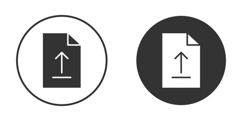 File upload icons collection. Filled flat icons