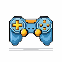 Obraz premium Classic Pixel Gamepad Controller Retro Style Icon