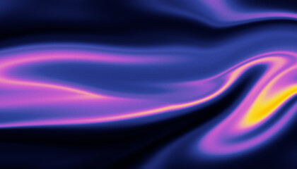 Obraz premium Abstract flowing waves of vibrant purple pink and yellow light