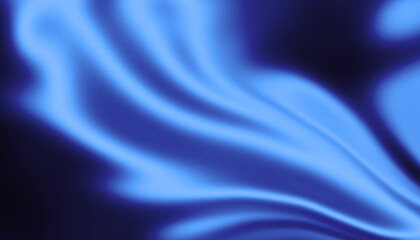 Abstract blue flowing fabric texture with swirling light patterns