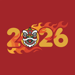 happy 2026 new year, fire horse chinese new year
