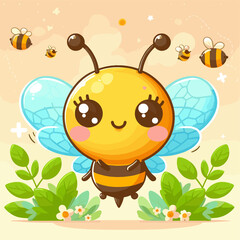 cute animated bee