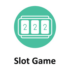 Slot Game Vector icon which can easily modify or edit