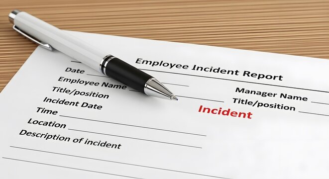 Employee Injury Report Form Document