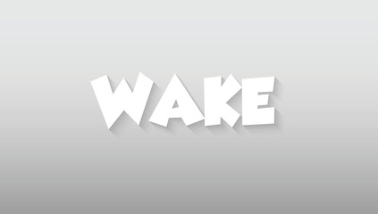 This graphic art piece animates the word 