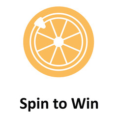 Spin to Win Vector icon which can easily modify or edit