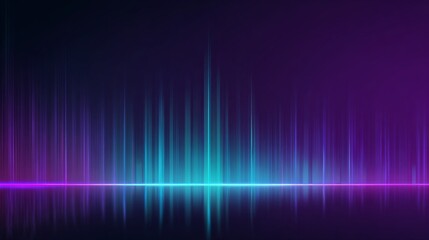 an abstract digital art piece featuring vibrant colors that create an illuminated border, possibly representing sound waves, with a darker center where the vibrations intensify