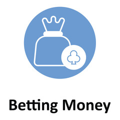 Betting Money Vector icon which can easily modify or edit