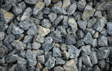 Macro Close-Up of Fine Granite Gravel Surface