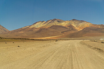 Stunning landscapes and from Eduardo Abaroa Andean Fauna National Reserve, Bolivia. This park is famous for its colorful lagoons, salt flats, volcanoes, and wildlife.