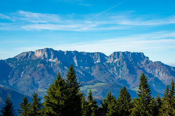 Obraz premium Berchtesgaden Alps in Rossfeld Panorama View - Germany