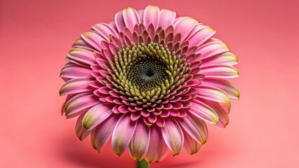 Obraz premium Dark purple petals unfolding from a black center