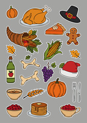 thanksgiving day set color