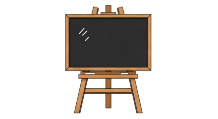 Empty Blackboard Easel A Blank Canvas for Your Ideas and Lessons