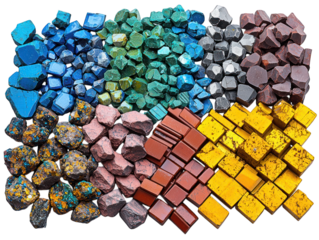 Varied gems form colorful spectrum of mineral textures, shapes & sizes
