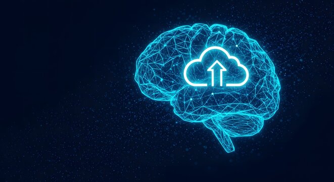 Cloud computing ai brain data storage machine learning neural network artificial intelligence