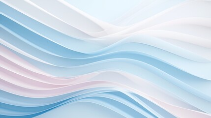 Abstract Wavy Lines in Soft Pastel Colors