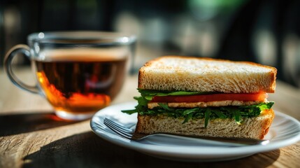 Sandwich and Tea