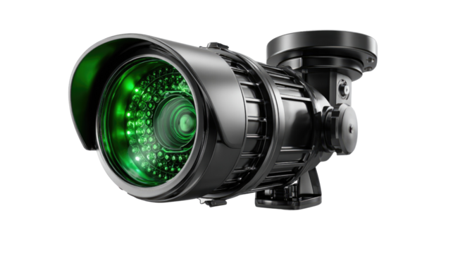 Surveillance Camera: An advanced security camera, offering a sleek design and cutting-edge features, is a symbol of protection and monitoring.