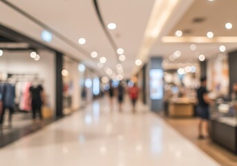 Shopping Mall Blur: A Day's Gentle Pace
