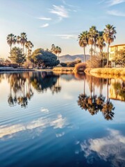 Serene Reflections on St Monica Lake