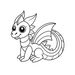 Dragon Painting a Rainbow Coloring Page