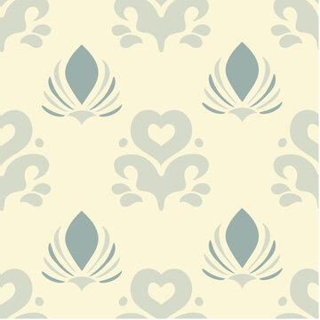 Vector Seamless Pattern with floral and plant themes