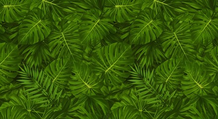 ropical leaf pattern background